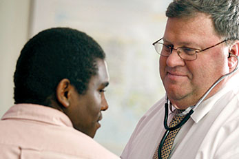 Doctor and male patient Doctor and male patient