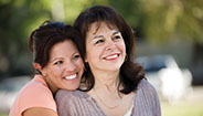 Daughter hugging mother Daughter hugging mother
